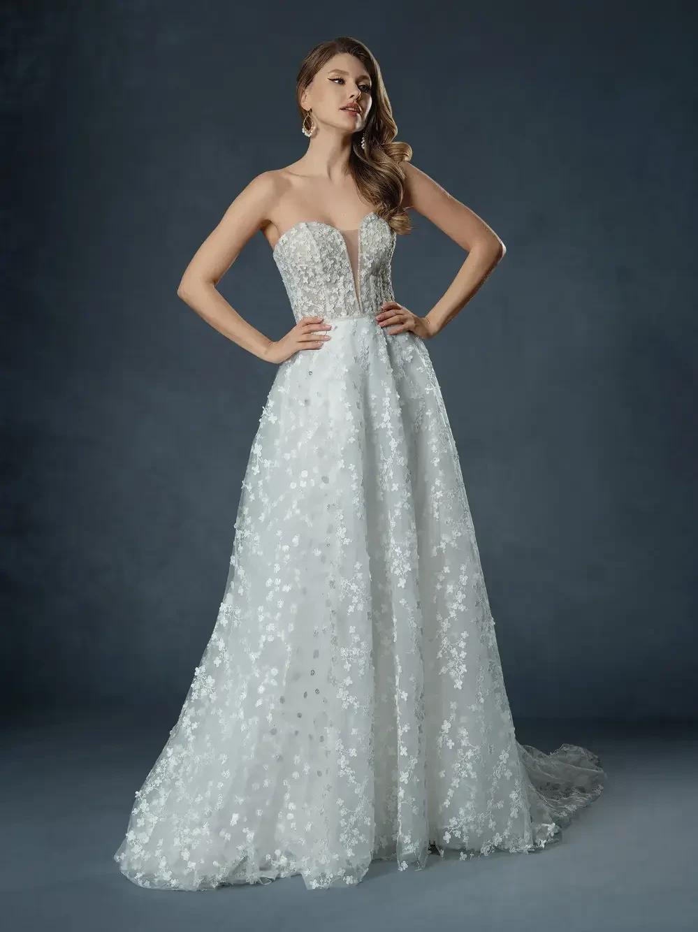 Model wearing a A-Line dress