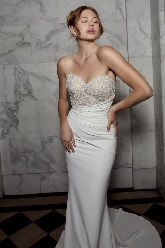 Casablanca Bridal 2581 Rome #4 Ivory/Nude/Ivory/Silver thumbnail