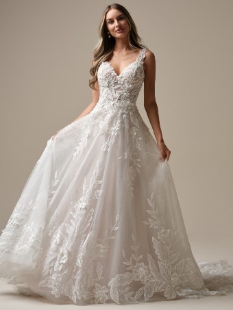 Maggie Sottero MAGNOLIA (25MK299A01 - Unlined bodice, Sparkle tulle) #0 default All Ivory (gown with Ivory Illusion) thumbnail