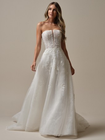 Maggie Sottero BILLIE (25RN320A01 - Unlined bodice) #1 Ivory/Silver Accent (gown with Ivory Illusion) thumbnail