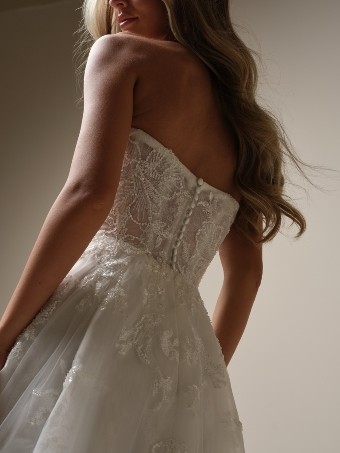 Maggie Sottero BILLIE (25RN320A01 - Unlined bodice) #3 Ivory/Silver Accent (gown with Ivory Illusion) thumbnail