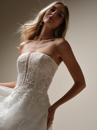 Maggie Sottero BILLIE (25RN320A01 - Unlined bodice) #0 default Ivory/Silver Accent (gown with Ivory Illusion) thumbnail